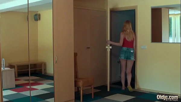 Foreign student rides grandpas cock sucks it good and gets her pussy fucked hardcore