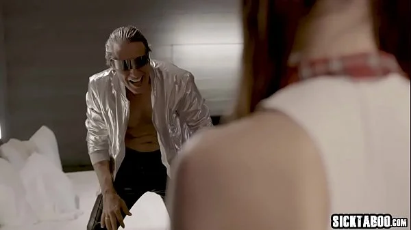 Sexy robot teen gave her body and ass to the client