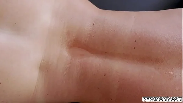 Blonde milf getting a hot massage from her stepson!