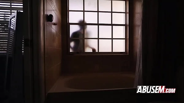 Burglar breaks in and fucks hot brunette in her kitchen