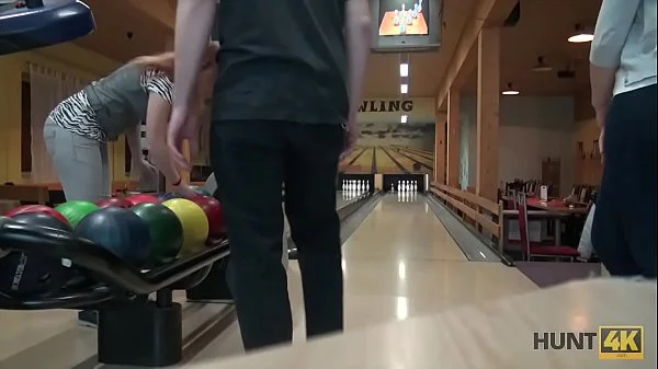 HUNT4K. Hunter is looking for awesome sex for money in bowling place