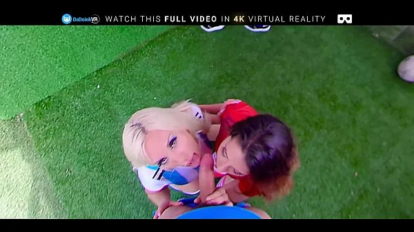 BaDoink VR Celebrating Winning Goal In FFFFM Group ORGY