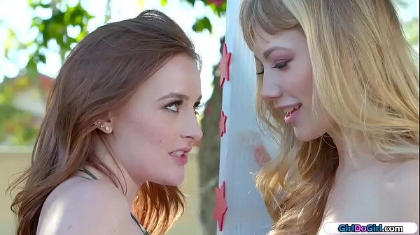 Kissing booth customer kissing intensely