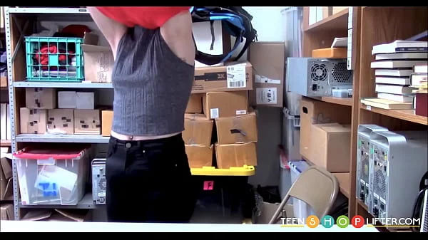 TeenShoplifter.com - Shy Cute Teen Shoplifter Fucked By Officer After Hiding Merchandise Under Clothing