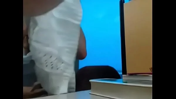 Real amateur couple fucking in public Library