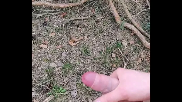 jerking off in forest