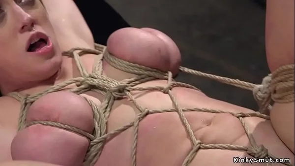 Busty Milf rough banged in strict bondage