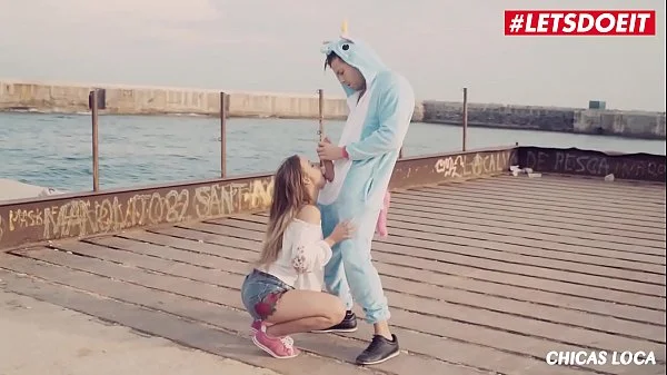 LETSDOEIT - Unicorn Fetish Sex With Hot Teen Taylor Sands at The Beach