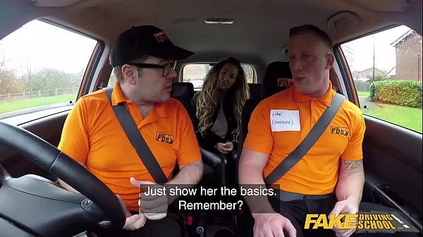 Fake Driving School Rookie instructor fucks Classy MILF