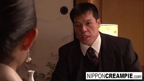 Business dinner meeting turns scandalous when a threeway happens