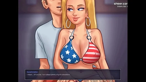 Hot blonde teen fantastic boobs massage l My sexiest gameplay moments l Summertime Saga[v0182] l Part 14