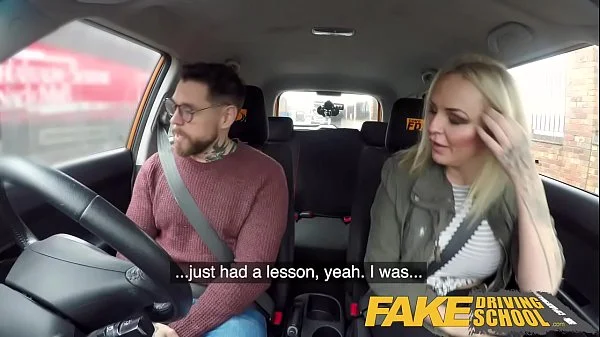 Fake Driving School 2 students have hot backseat sex when instructor leaves