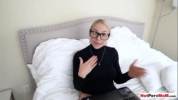 Annoyed cougar stepmother fucks her innocent stepson