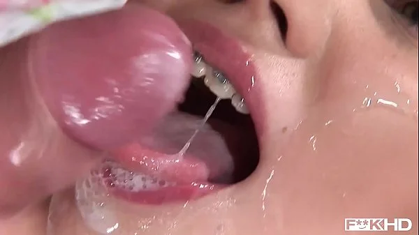 Brace-faced cutie Sugar b. gets her teenage asshole fucked on bed