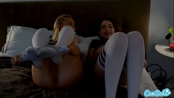 Lesbian Teen Step Sisters Masturbate  and Touch Each Other For Real Orgasms