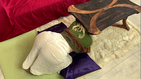 Nagging Stepmother wants her stepson to clean but gets stuck and fucked instead - Erin Electra