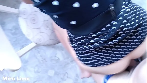 Sex with college girl in front of window