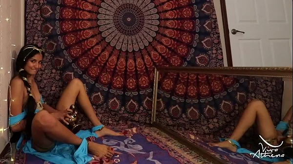 SLUTTY DISNEY PRINCESS FUCKS HERSELF WITH MAGIC LAMP