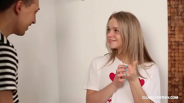 Flexible Teen Angel Calibri Bends Over Huge Cock