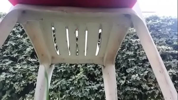 In a public garden I squirt inside my yoga pants don't make me make noise with this vibrator!