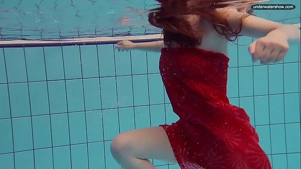 Hot naked girls underwater in the pool