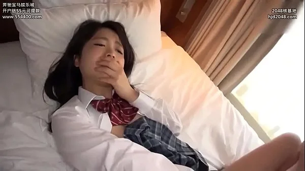 Asian girl swallowing the spit of a middle-aged Man