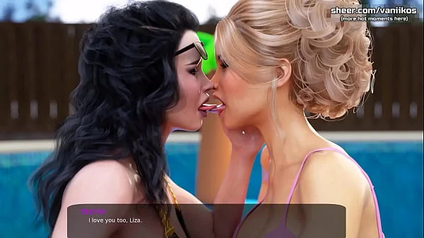 Hot underwater blowjob deepthroat from a gorgeous black-haired milf with a big ass and nice tits l My sexiest gameplay moments l Milfy City l Part #17