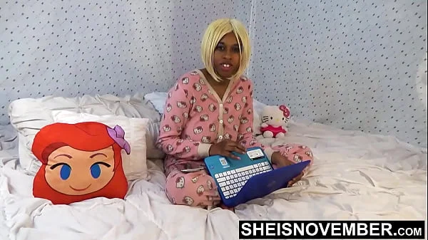 My Step Dad Sneaking Into My Room To Teach Me Sex Again, Cute Busty Black Step Daughter Sheisnovember Wearing Hello Kitty Onsie Buttflap Pajamas, Fuck Hardcore POV Sideways, Big Tits And Nipples Out, Before Step Mom Gets Home On Msnovember