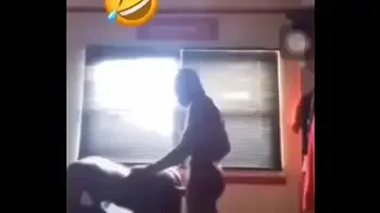 African guy bangs on his girl roughly,After eating pizza