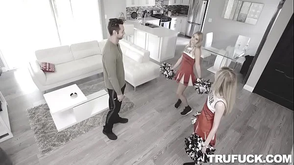 Mackenzie Moss, Nikki Peach In Cheer Tryouts