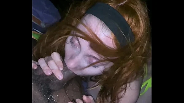 Slutty Redhead Gets Pounded and Creampied by BBC On Beach