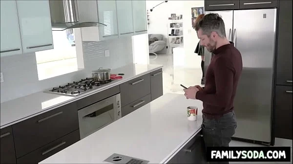 Goth stepdaughter banged by stepdad at home