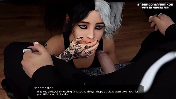 Hot babe college girl goth teen gets a big cock in her little dirty and hungry for dicks mouth l My sexiest gameplay moments l Milfy City l Part #32