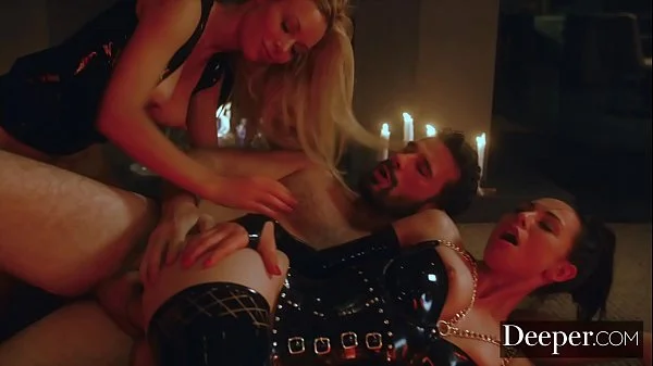 Deeper. Kayden Kross and Her Husband Using Fuck Doll Aidra Fox