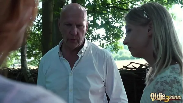 Old guys fucks teens hardcore ends with a wet cumshot in mouth