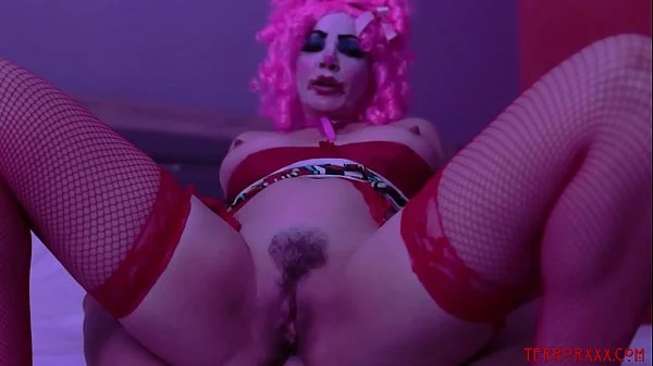 Clown girl savagely ass fucked and tormented by master