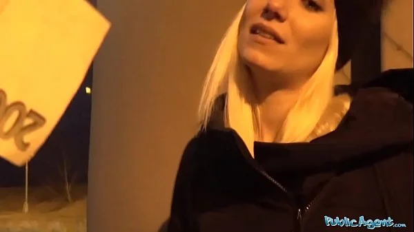 Public Agent Hot blonde fucks him for his cash offer