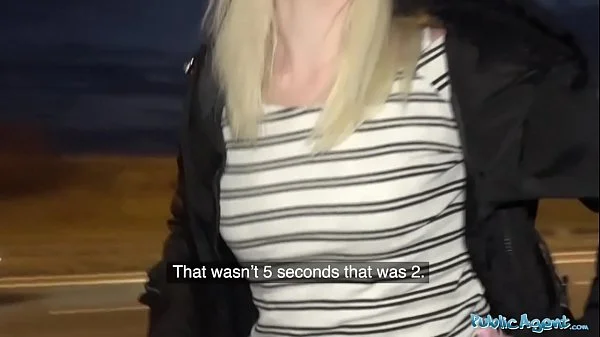 Public Agent Hot blonde fucks him for his cash offer