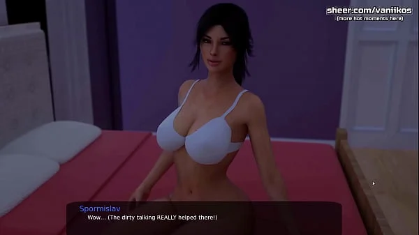 Rubbing stepsister's big butt with a big dick and getting some cum on her hot ass l My sexiest gameplay moments l Milfy City l Part #38