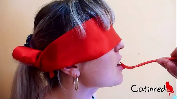 Blonde Suck Big Dick after Food Game - Food Fetish