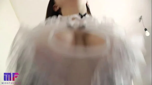 The wife does not know that the husband is fucking their maid