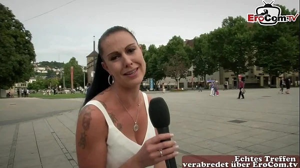 Deutsches Straßen Casting - EroCom sucht Mann für Usertreffen