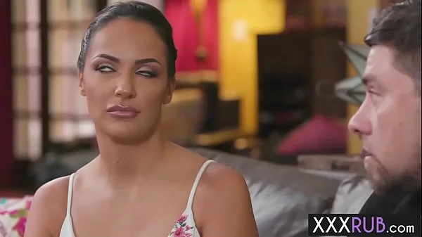 Busty MILFs oiled body satisfied a big cock client