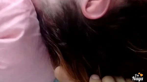 Amateur Slavic teen screaming of pleasure finishing with a great facial