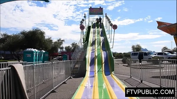 teen first time public