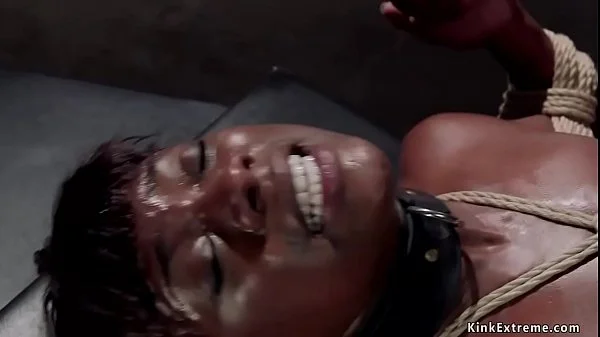 ebony rough banged and whipped