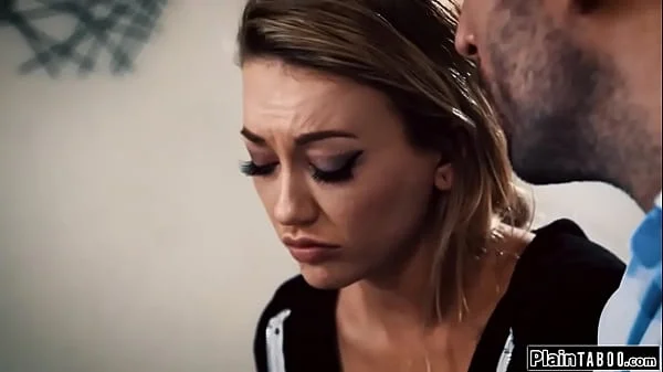 Teen fucked by a guy to pay for damage