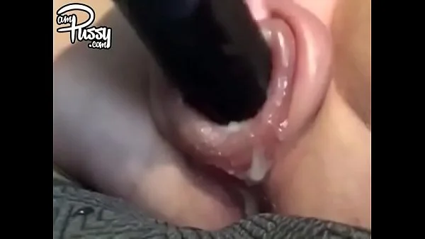 Crazy solo vid of a kinky chick with big swollen pussy