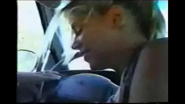 Blowjob in a moving car