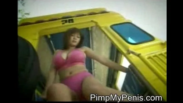 asian chick showing her sexy goods